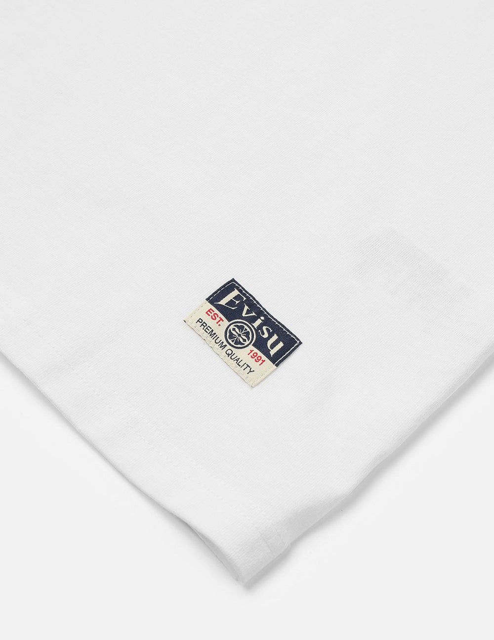  Áo Evisu Floral Daicock Logo Loose Fit T-Shirt 'White' 
