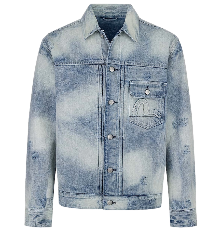 Áo Evisu Seagull Appliqué Embroidery Jacket 'Indigo' 