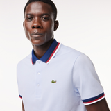  Áo Lacoste Regular Fit Contrast Collar Polo 'White Blue' 