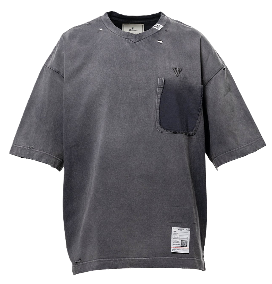 Áo Maison Mihara Yasuhiro Sun Faded Like V-neck T-shirt 'Black' 