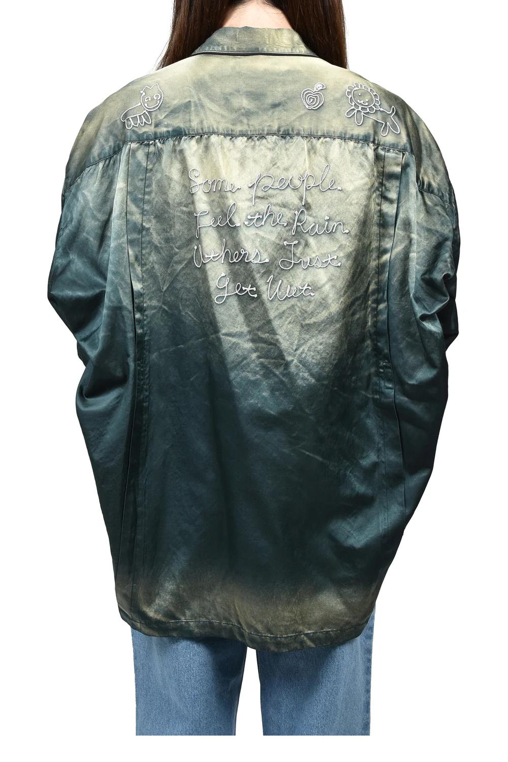  Áo Maison Mihara Yasuhiro Sun Faded Like Satin 'Dark Green' 