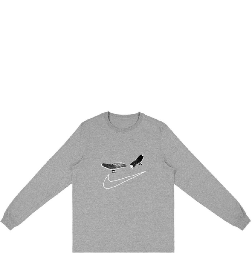  Áo Nike SB Travis Scott Cactus Jack Long Sleeve T Shirt II 'Grey' 