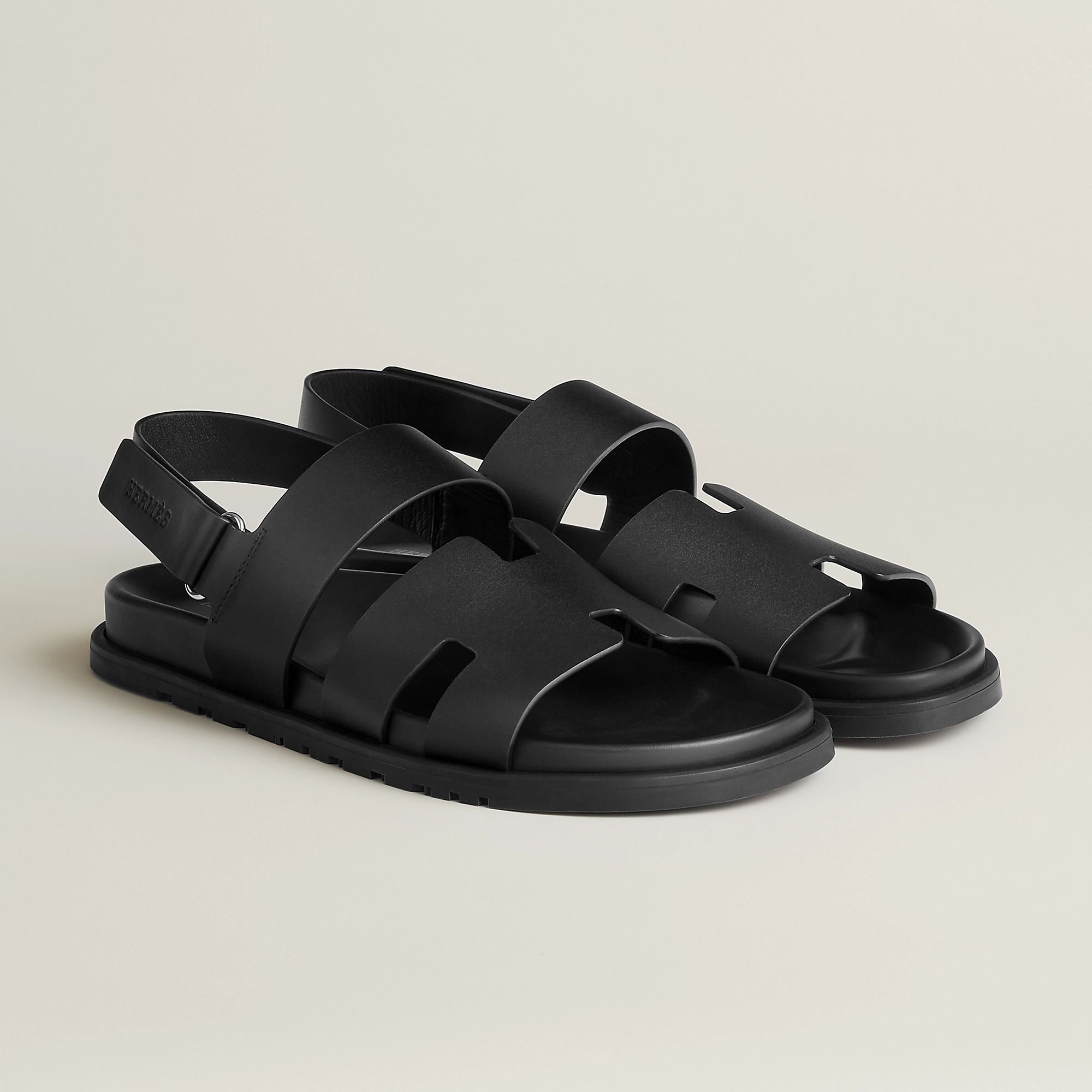  Dép Nam Hermes Genius Sandal 'Noir' 