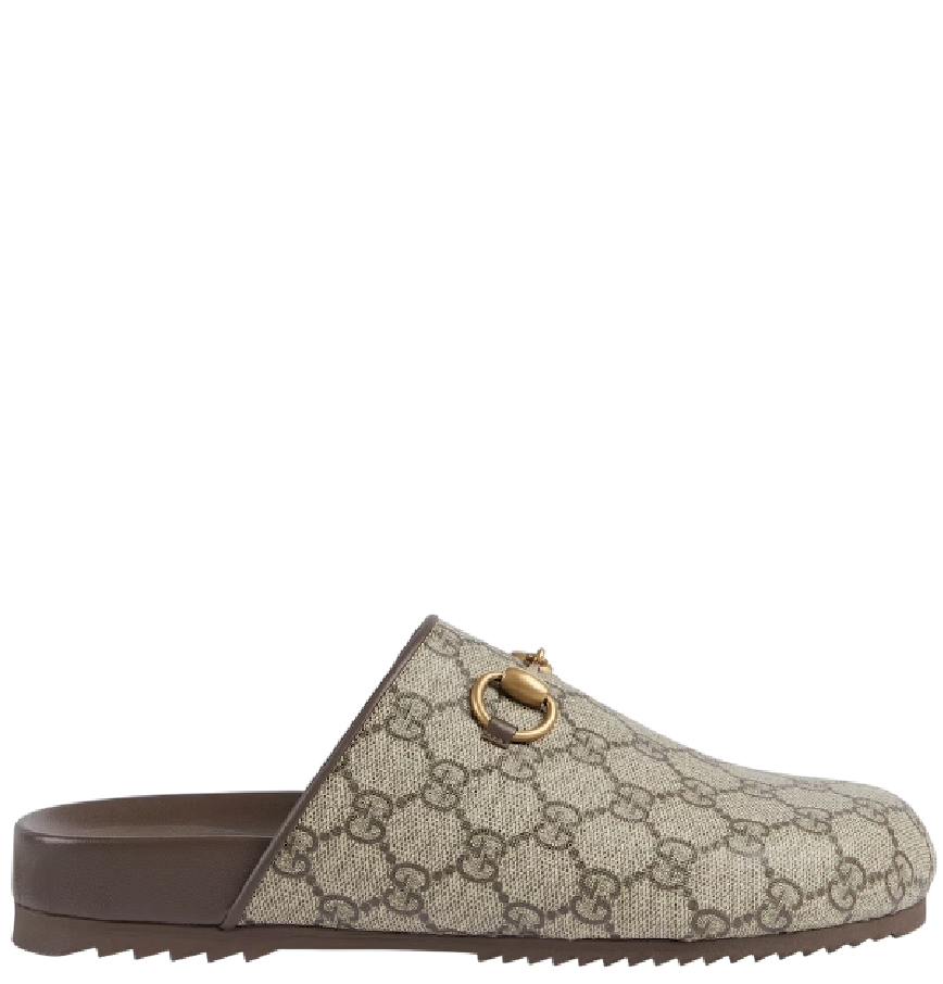  Dép Nữ Gucci Horsebit Mule ‎'Beige' 