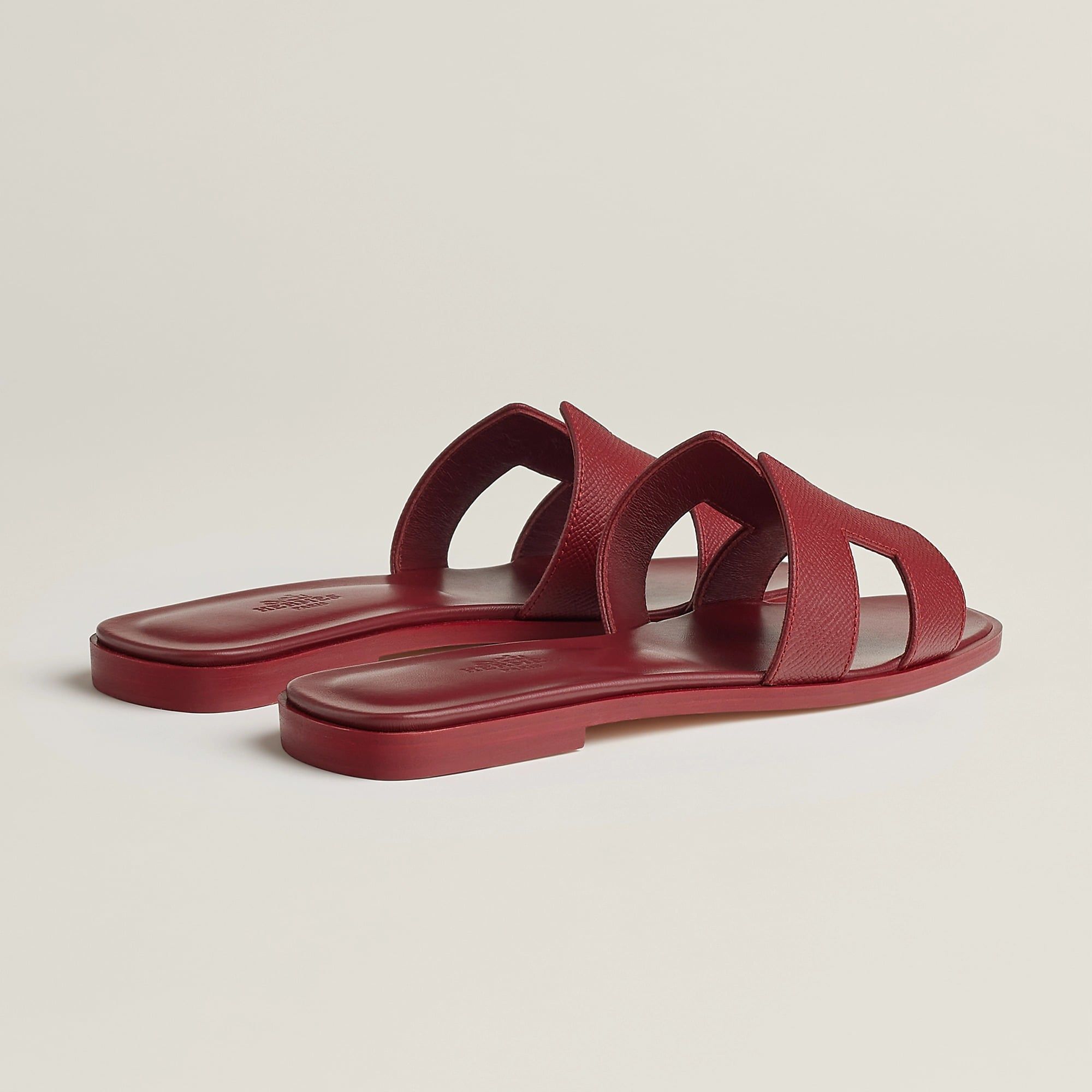  Dép Nữ Hermes Oran Sandal 'Rouge H' 