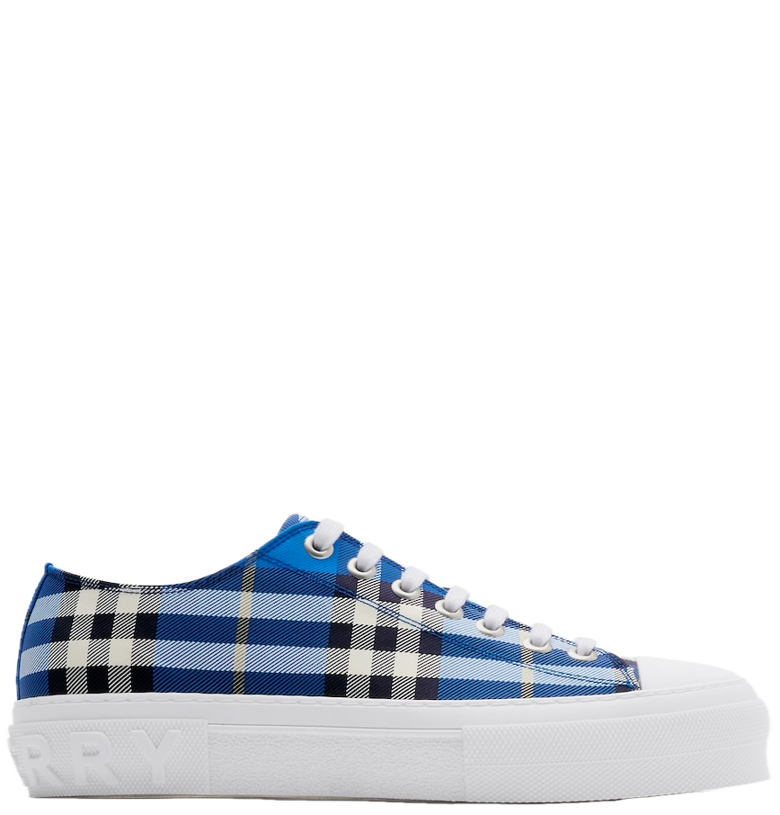  Giày Nam Burberry Check Sneakers 'Hyacinth' 