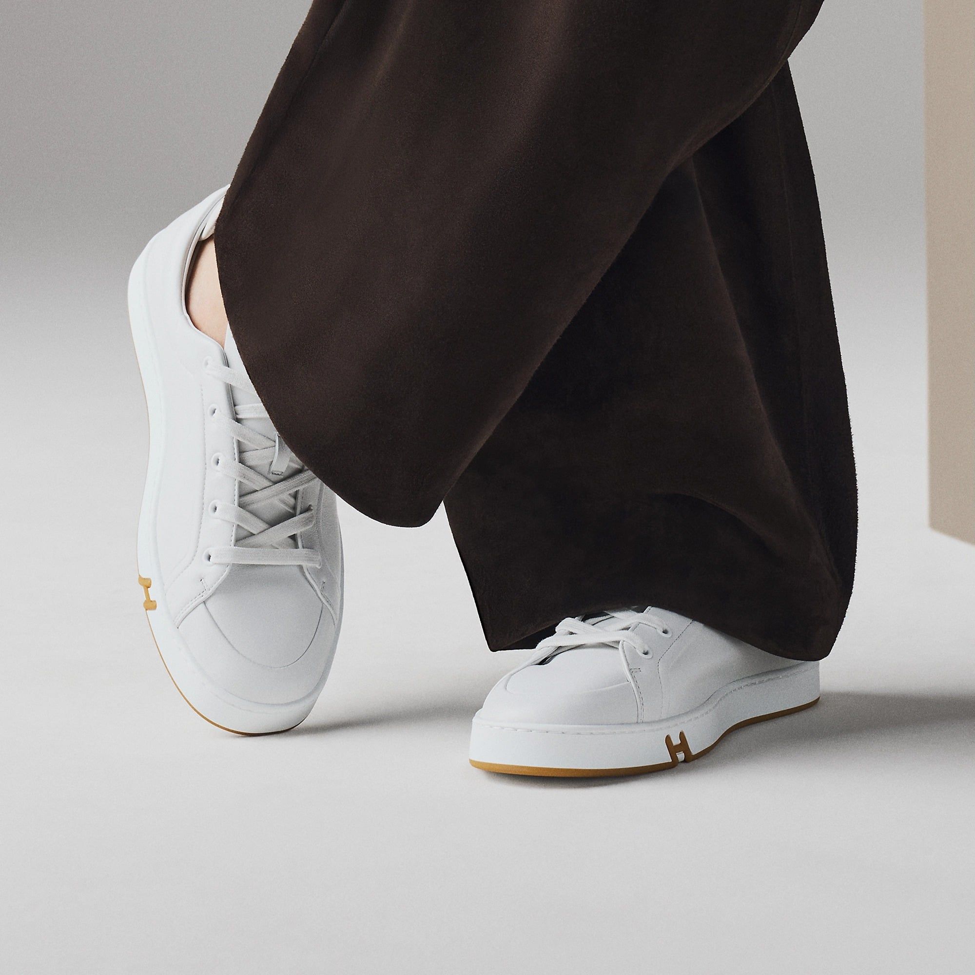  Giày Nam Hermes Kid Sneaker 'Blanc' 