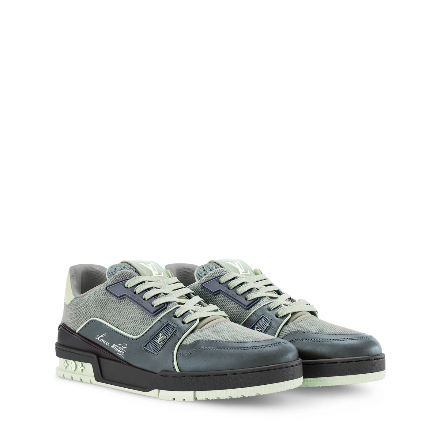  Giày Nam Louis Vuitton LV Trainer 'Green' 