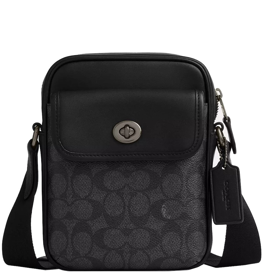  Túi Coach Turnlock Crossbody Bag 'Black' 