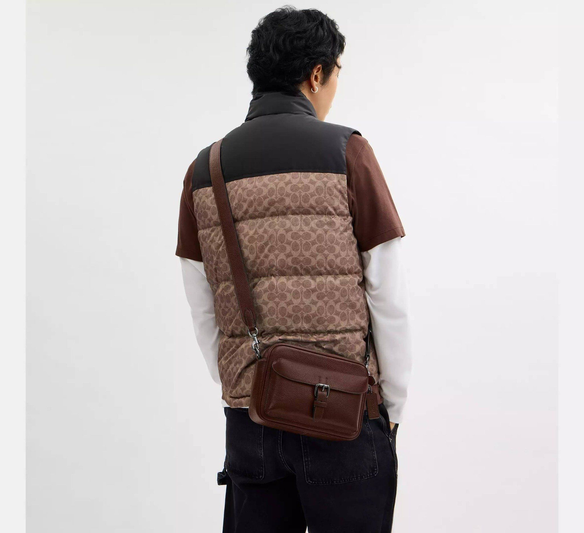 Túi Coach Warner Crossbody Bag 'Brown' 