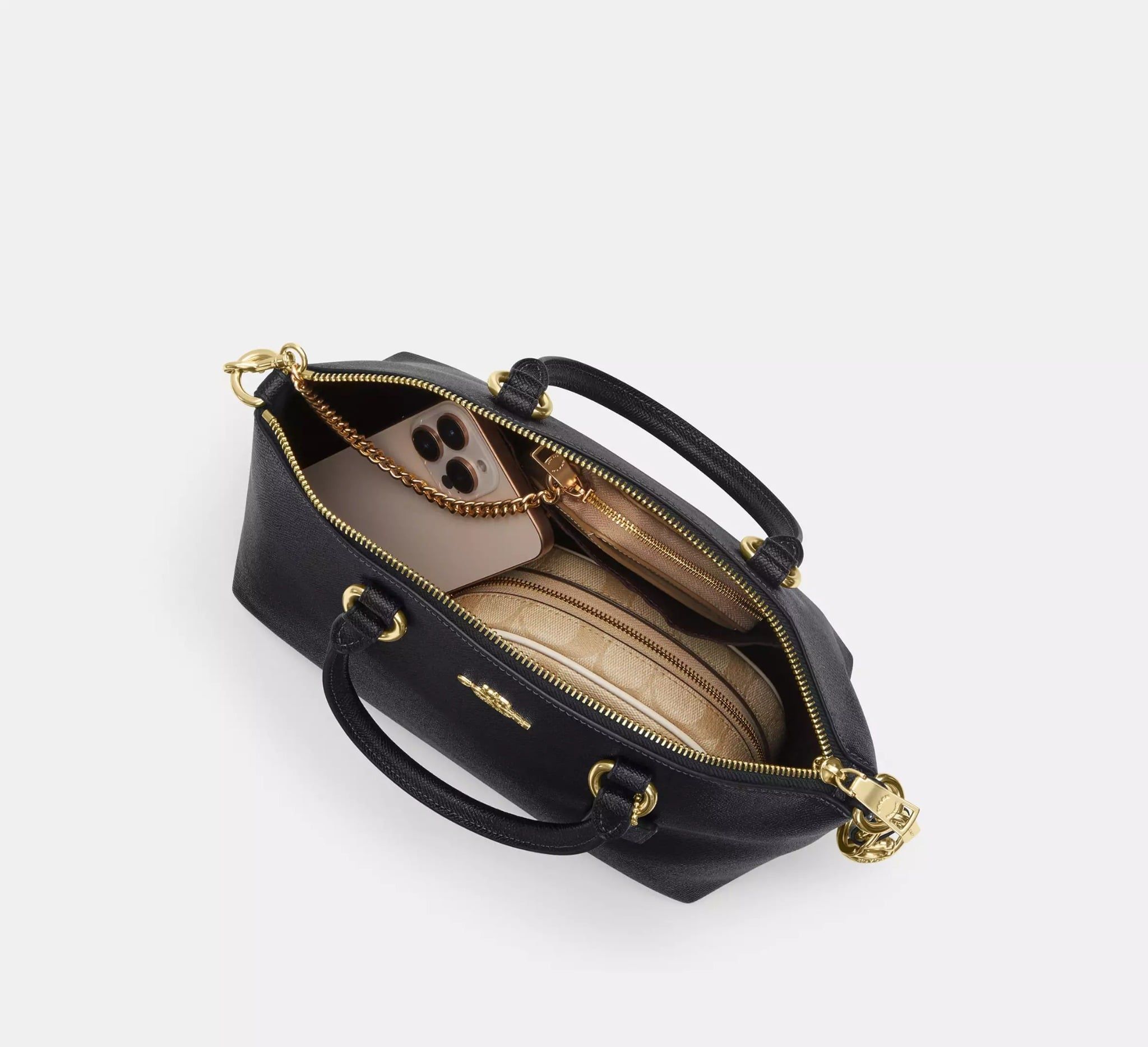  Túi Nữ Coach Sadie Satchel Bag 'Black' 