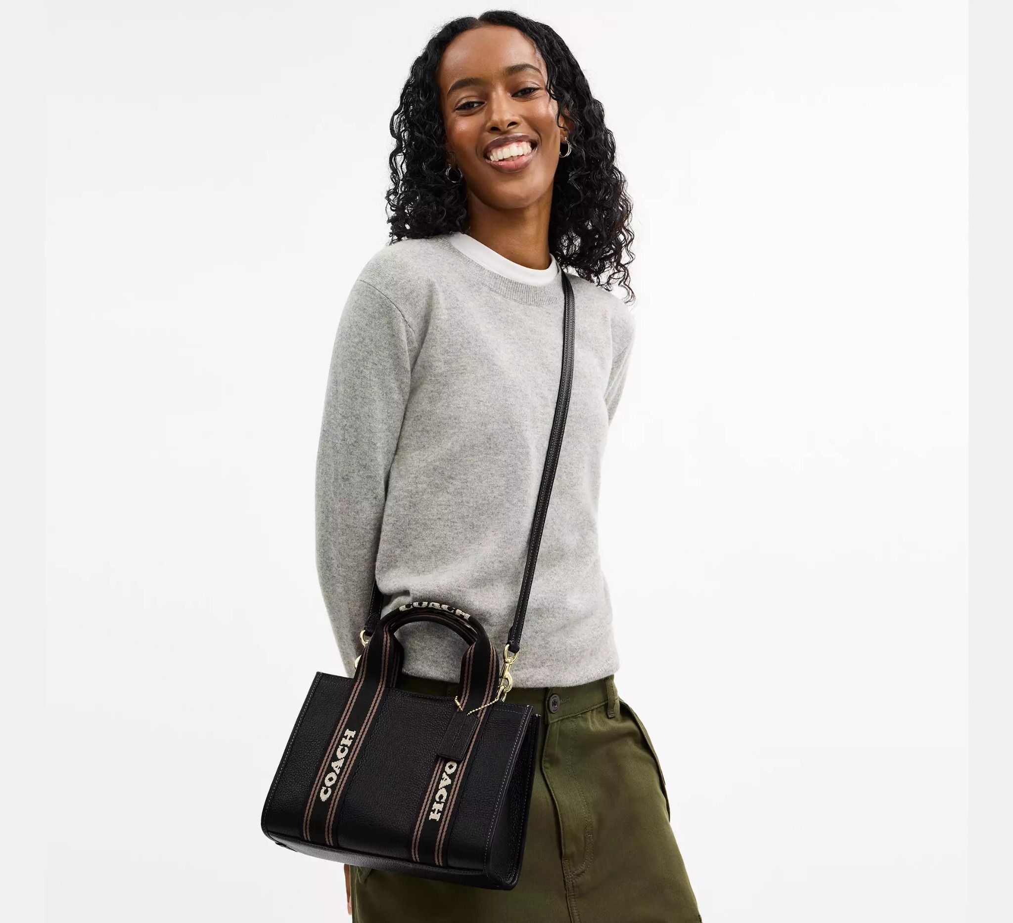  Túi Nữ Coach Smith Tote Bag 24 'Black' 