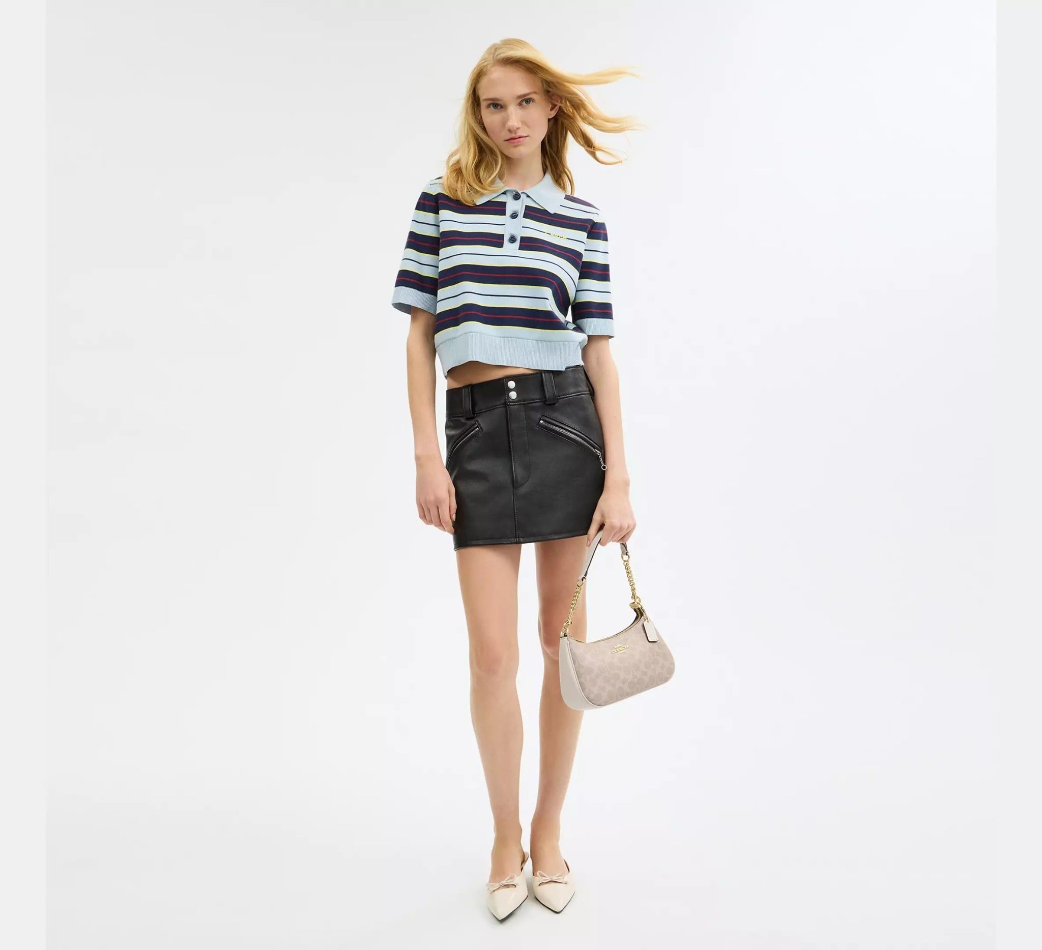  Túi Nữ Coach Teri Shoulder Bag 'Chalk' 