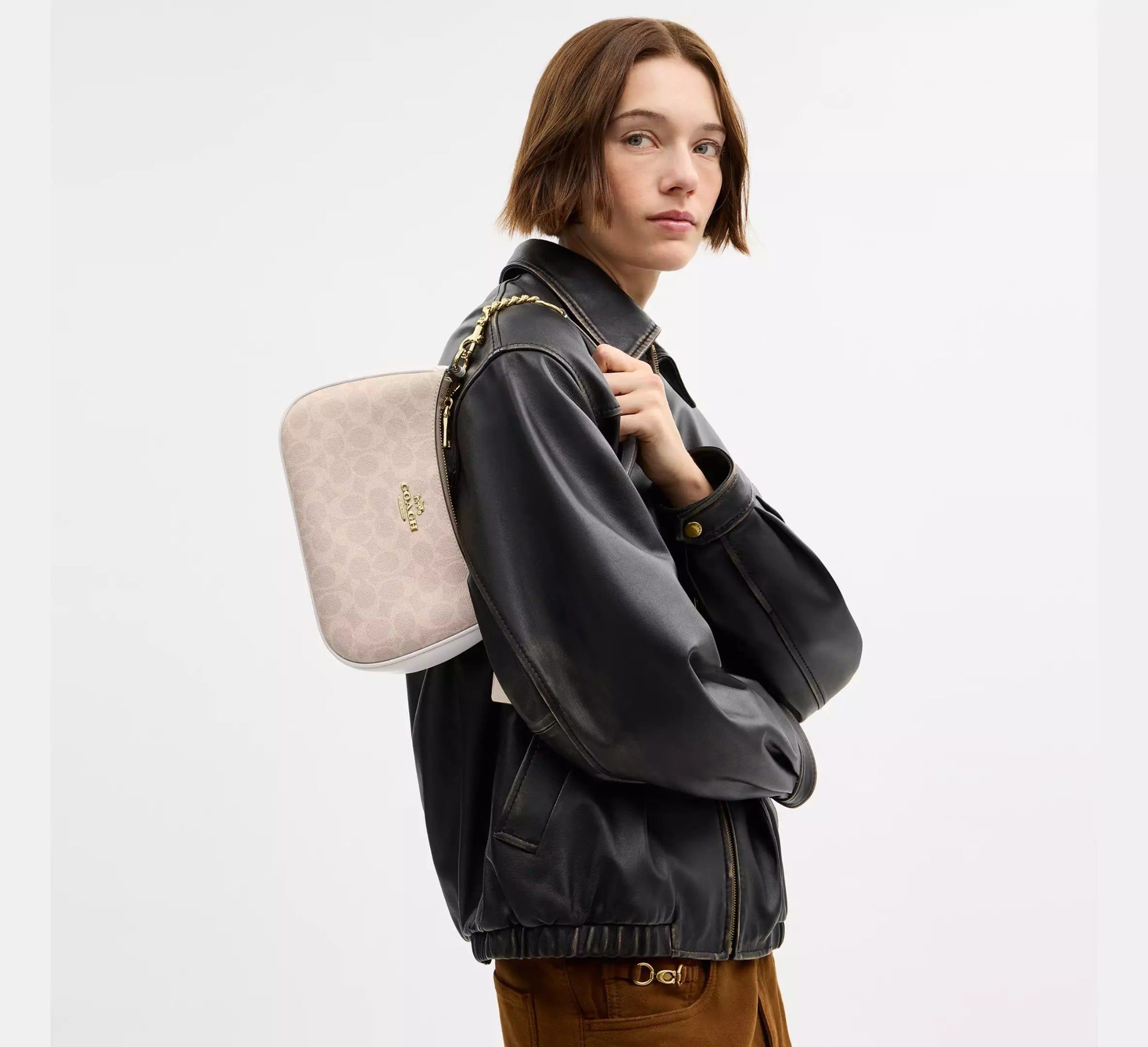 Túi Nữ Coach Teri Shoulder Bag 'Chalk' 