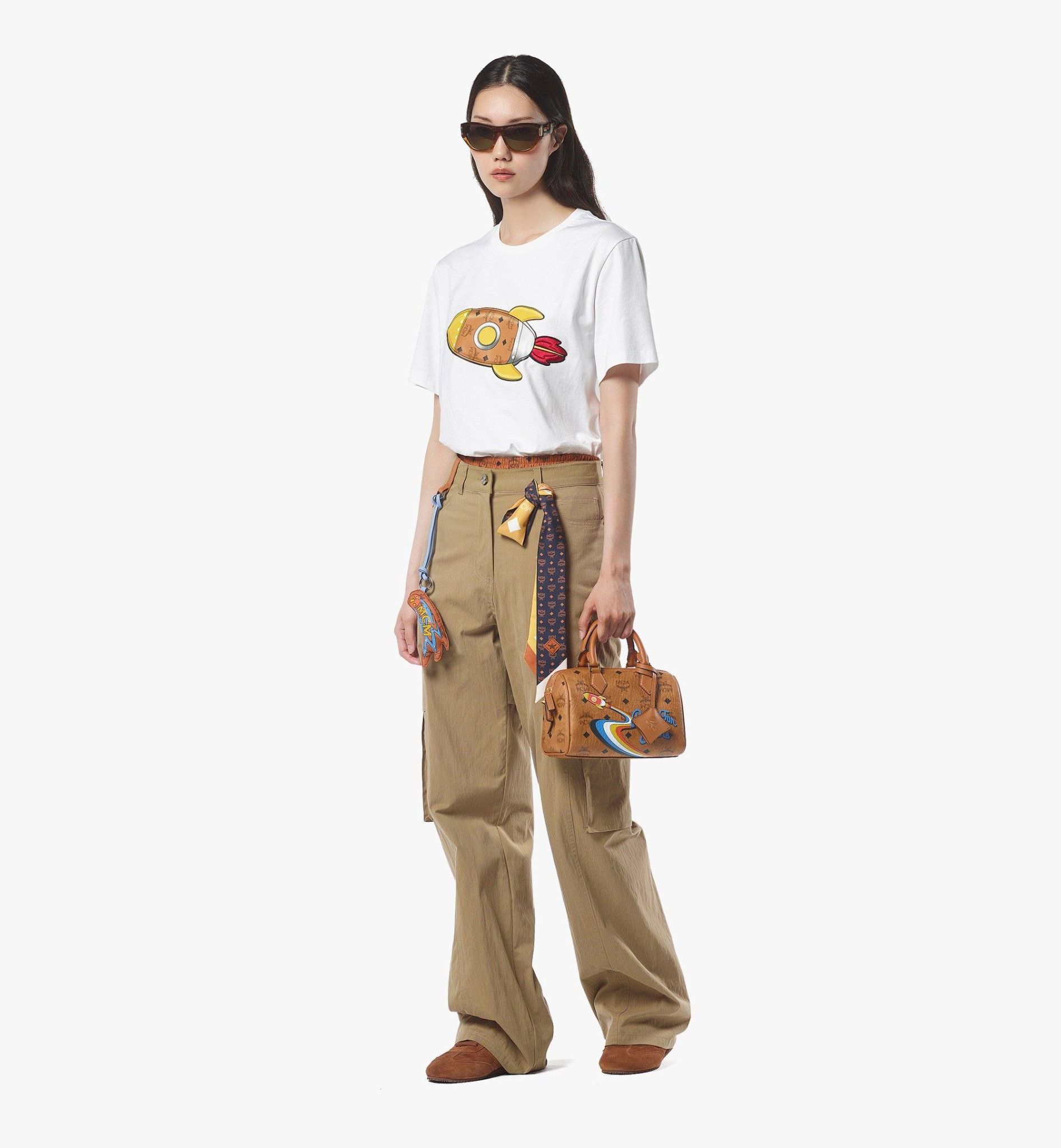  Túi Nữ MCM Ella Boston Bag 'Cognac' 