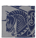  Ví Burberry Knight Logo Canvas Pouch 'Grey' 