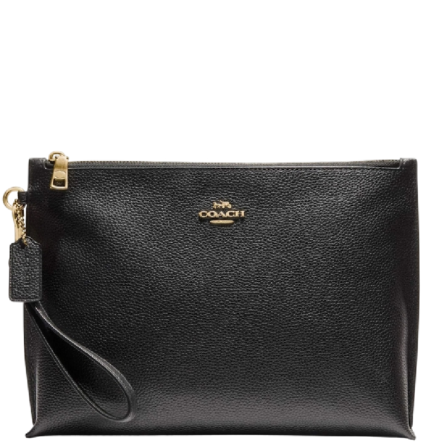  Ví Coach Large Charlie Pouch 'Black Gold' 
