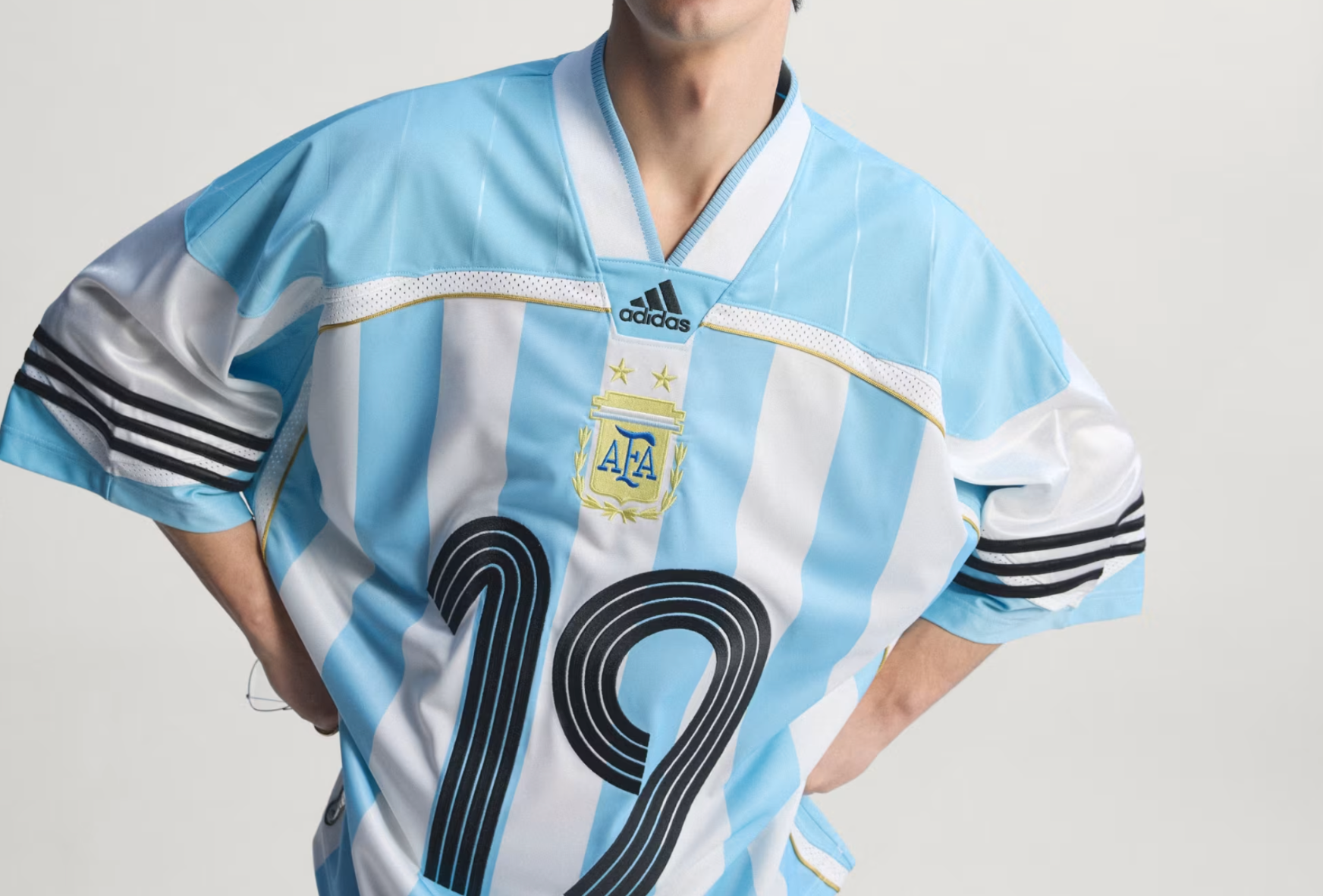  Áo Adidas Bringback Remixed Argentina 'Clear Blue' 