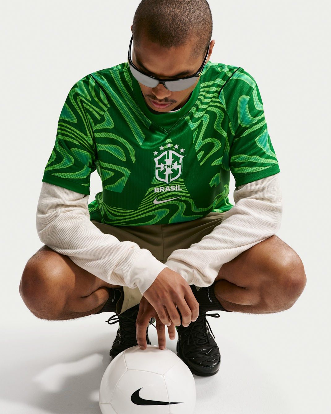  Áo Nike Brazil 2026 Stadium Goalkeeper 'Green' 