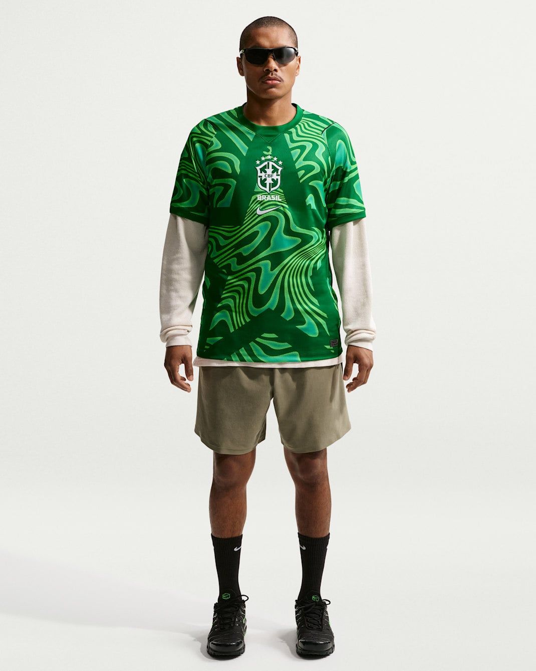  Áo Nike Brazil 2026 Stadium Goalkeeper 'Green' 
