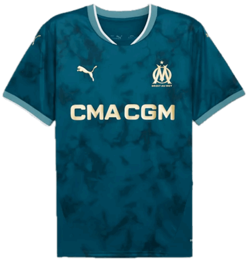  Áo Puma Olympique de Marseille 24/25 'Ocean Blue' 