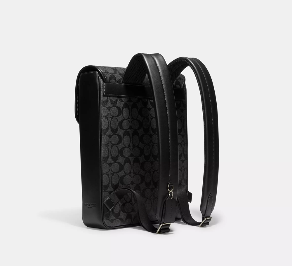  Balo Coach Blaine In Signature Canvas 'Black' 