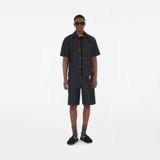  Dép Nam Burberry Check Suede Urchin Clogs 'Black' 