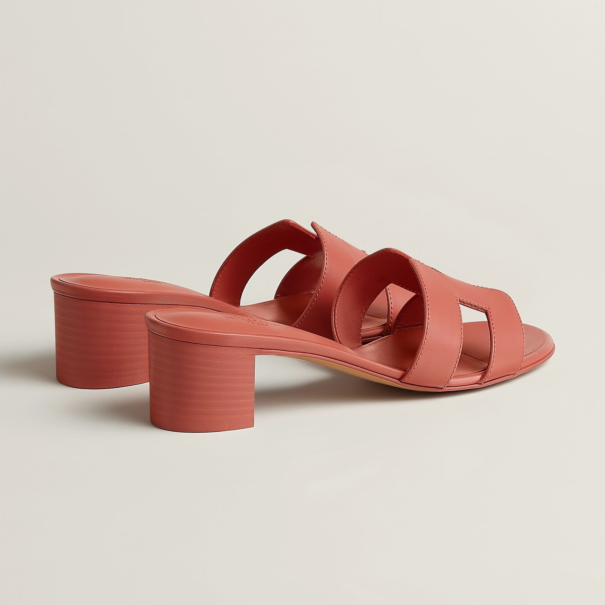  Dép Nữ Hermes Oasis Sandal 'Rouge Tomette' 