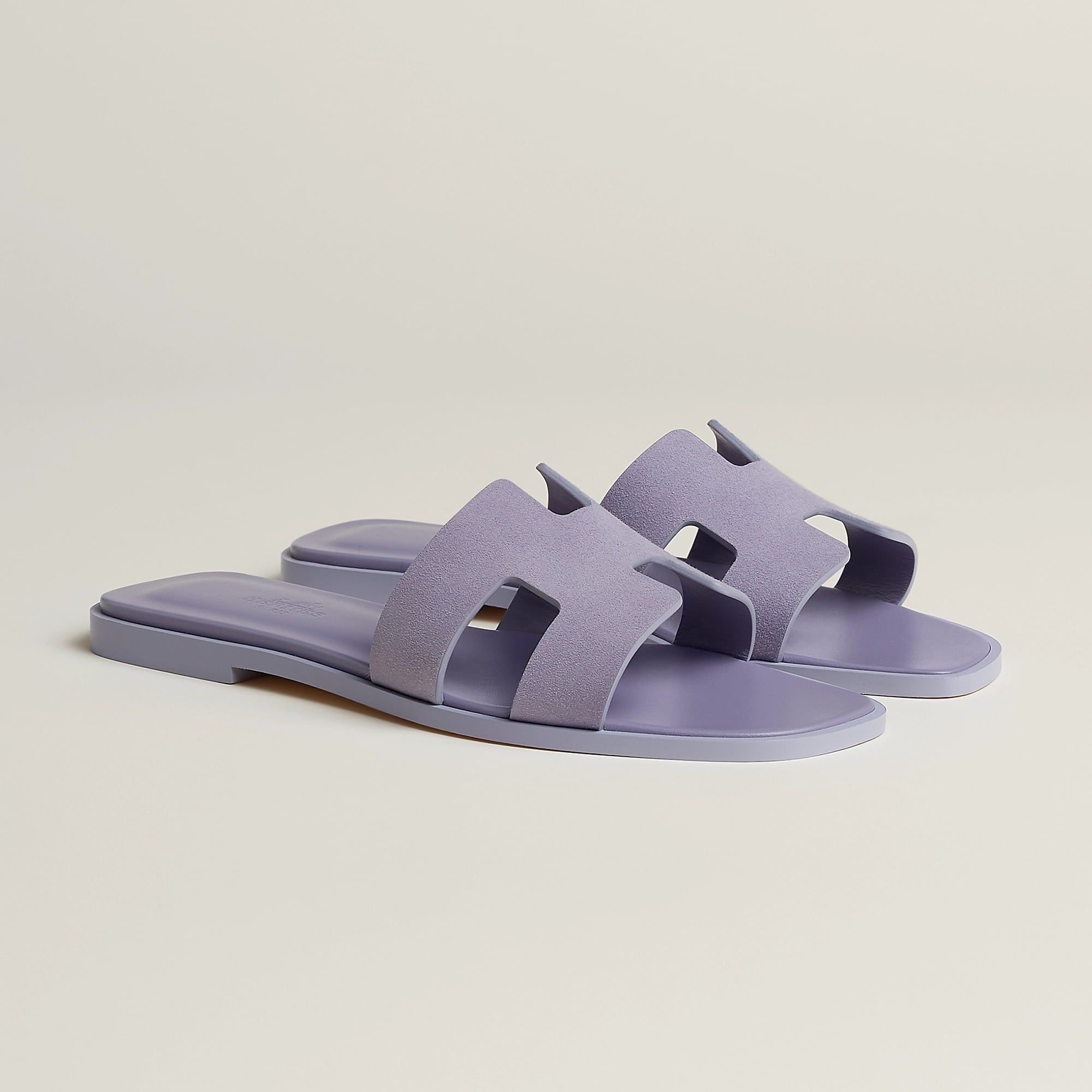  Dép Nữ Hermes Oran Sandal 'Violet Glycine' 