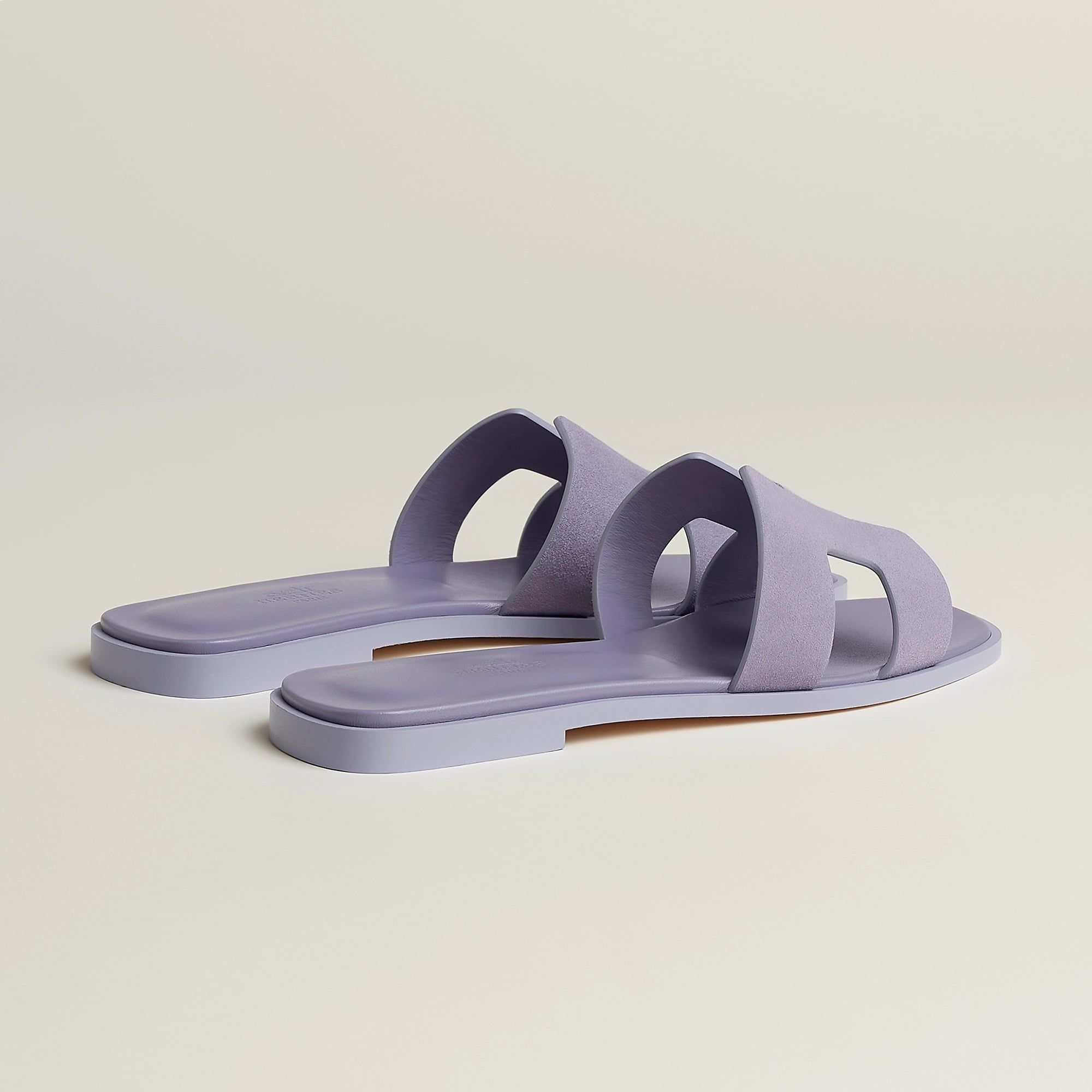  Dép Nữ Hermes Oran Sandal 'Violet Glycine' 