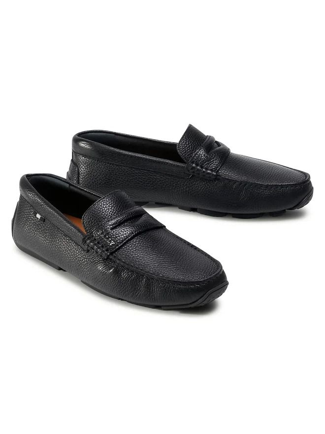  Giày Nam Bally Pavel Moccasin Leather 'Black' 