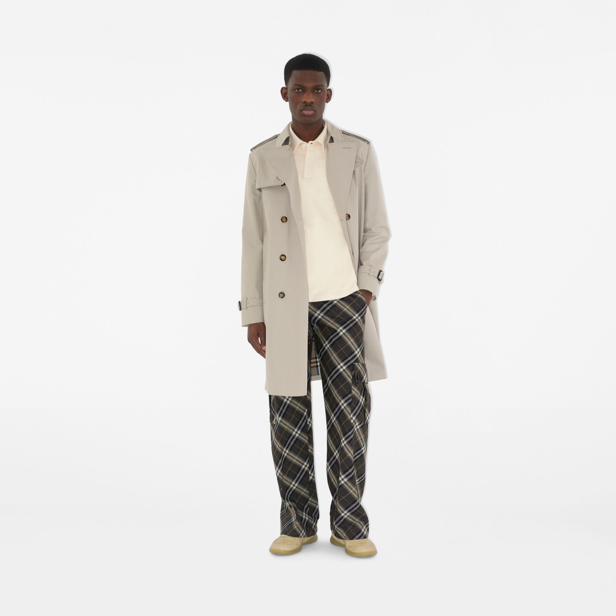 Giày Nam Burberry Leather Matrix Sneakers 'Stock' 