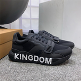  Giày Nam Burberry Ramsey Kingdom Leather 'Black' 