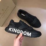  Giày Nam Burberry Ramsey Kingdom Leather 'Black' 