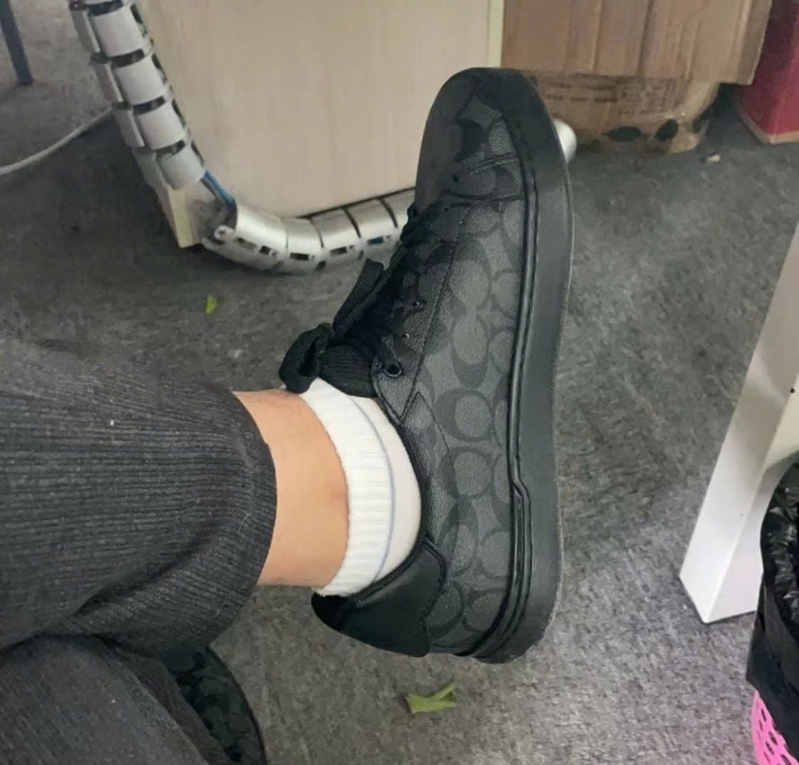  Giày Nam Coach Clip Low Top Sneaker 'Charcoal' 