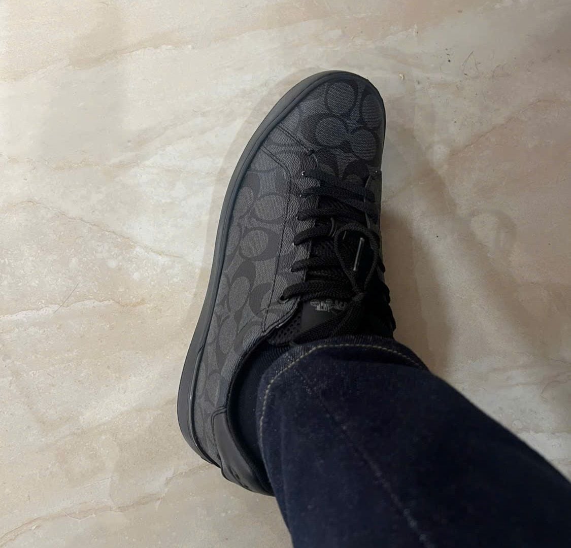  Giày Nam Coach Clip Low Top Sneaker 'Charcoal' 