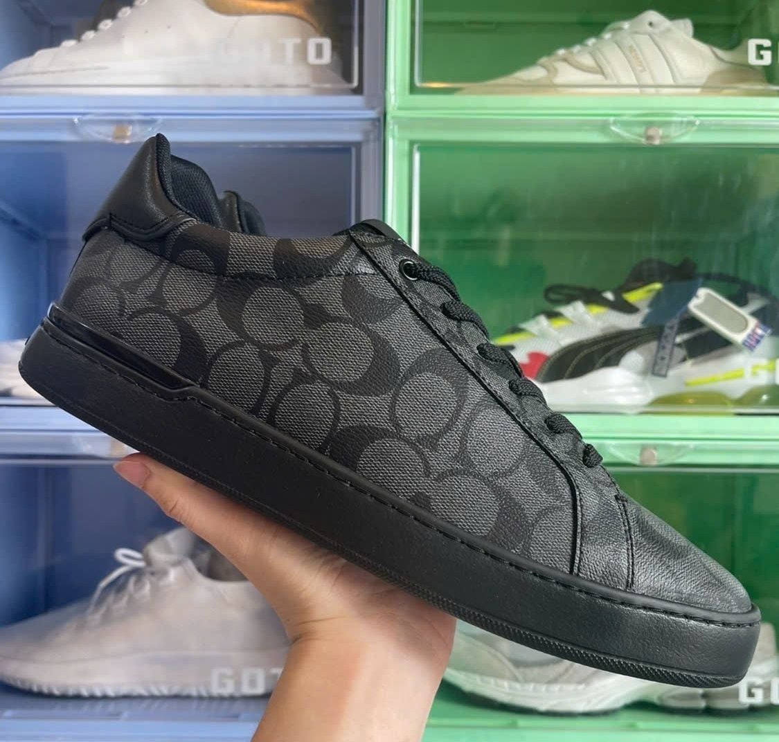  Giày Nam Coach Clip Low Top Sneaker 'Charcoal' 