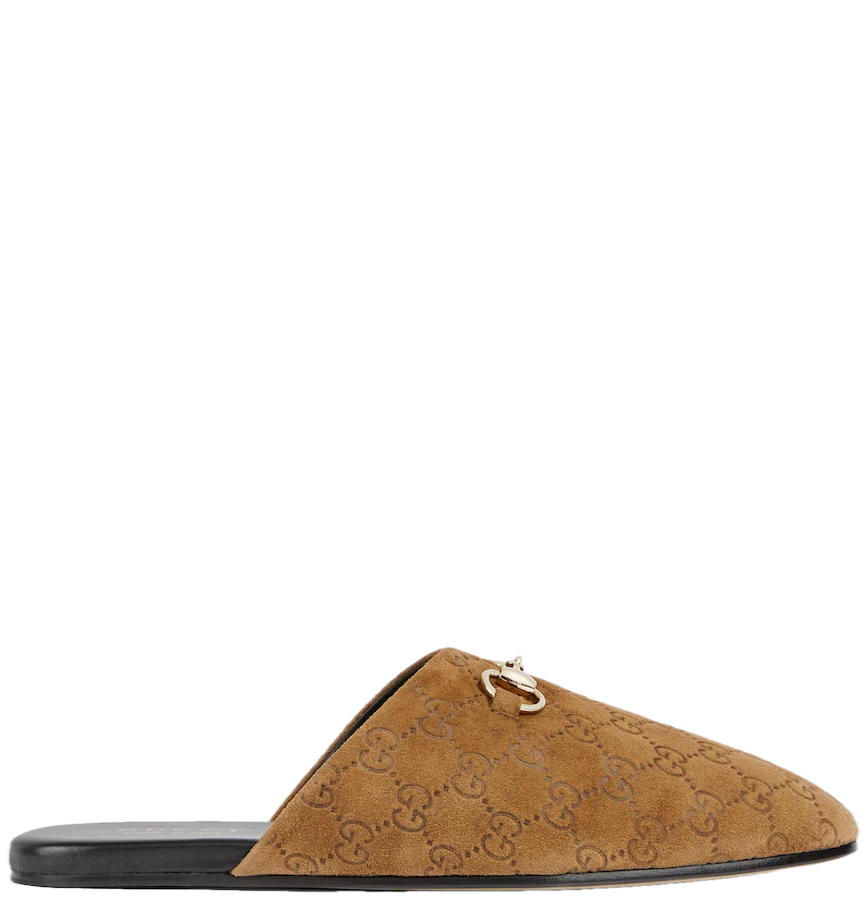  Giày Nam ‎Gucci Mule With Horsebit 'Brown' 
