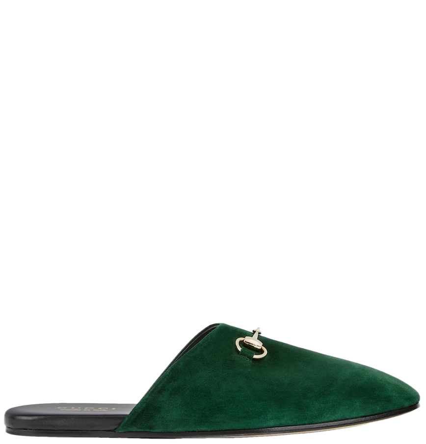  Giày Nam ‎Gucci Mule With Horsebit 'Green' 