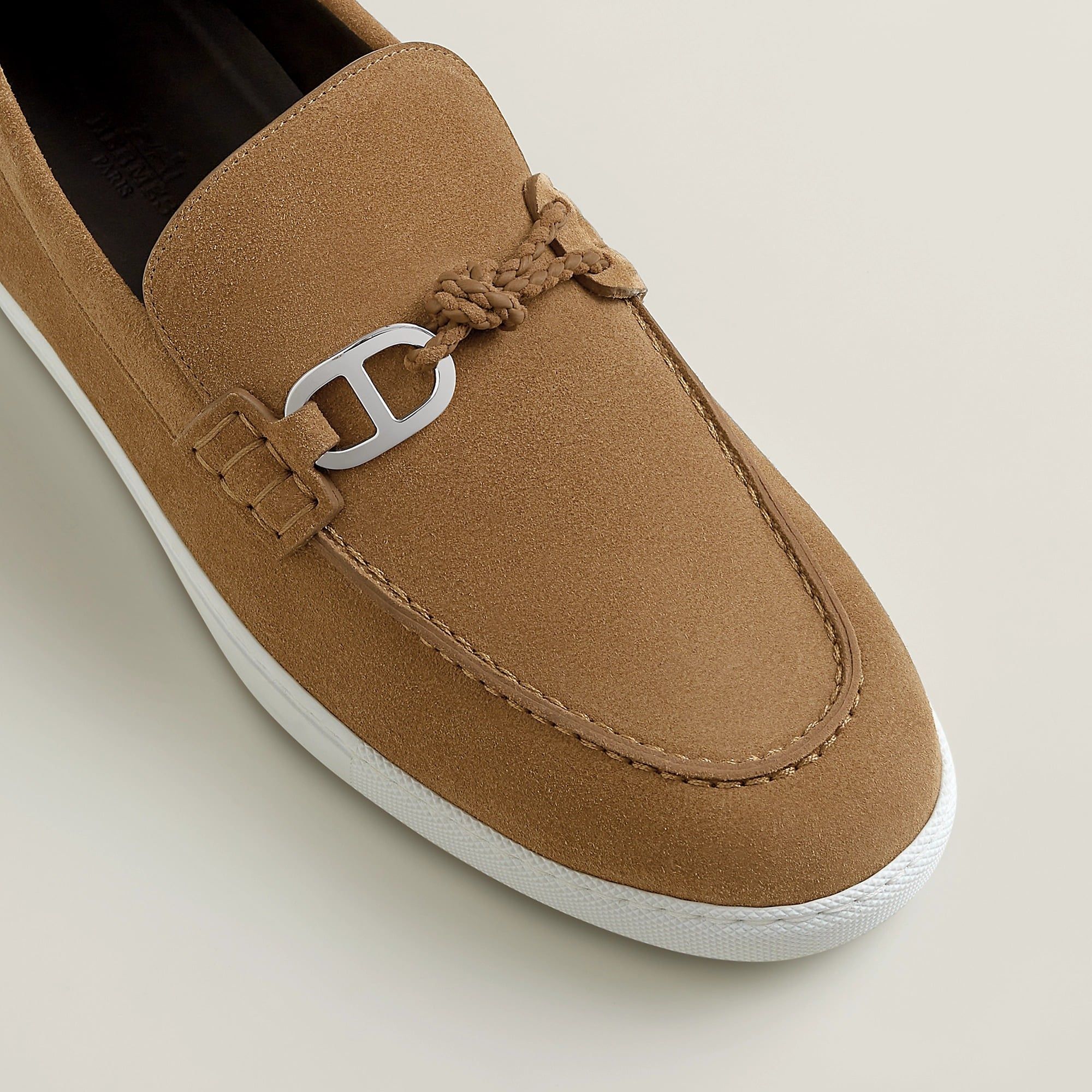  Giày Nam Hermes Ignacio Loafer 'Brun Fumé' 