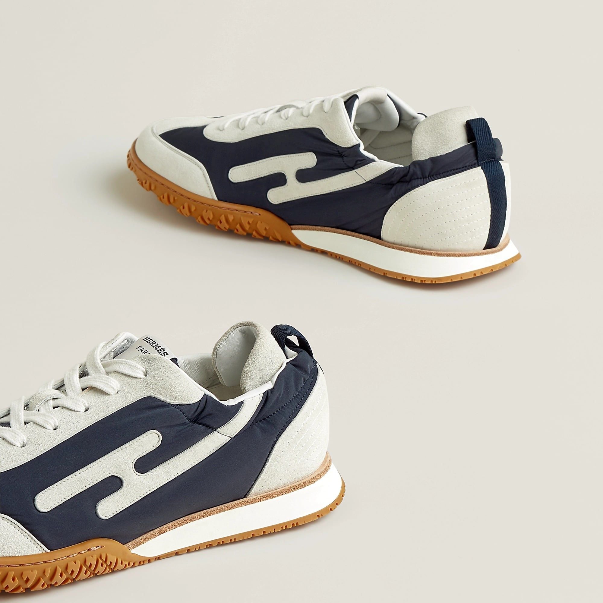  Giày Nam Hermes Jet Sneaker 'Marine Blanc' 
