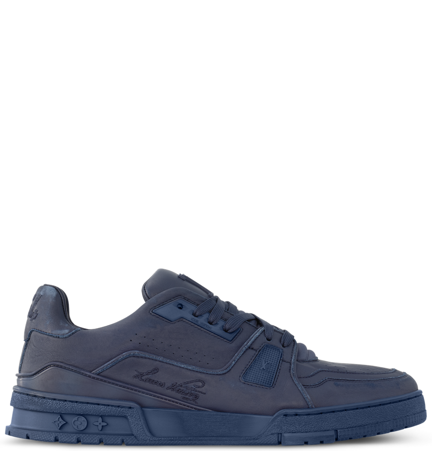  Giày Nam Louis Vuitton LV Distressed Trainers 'Blue' 