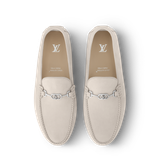  Giày Nam Louis Vuitton LV Driver Moccasins 'Beige' 