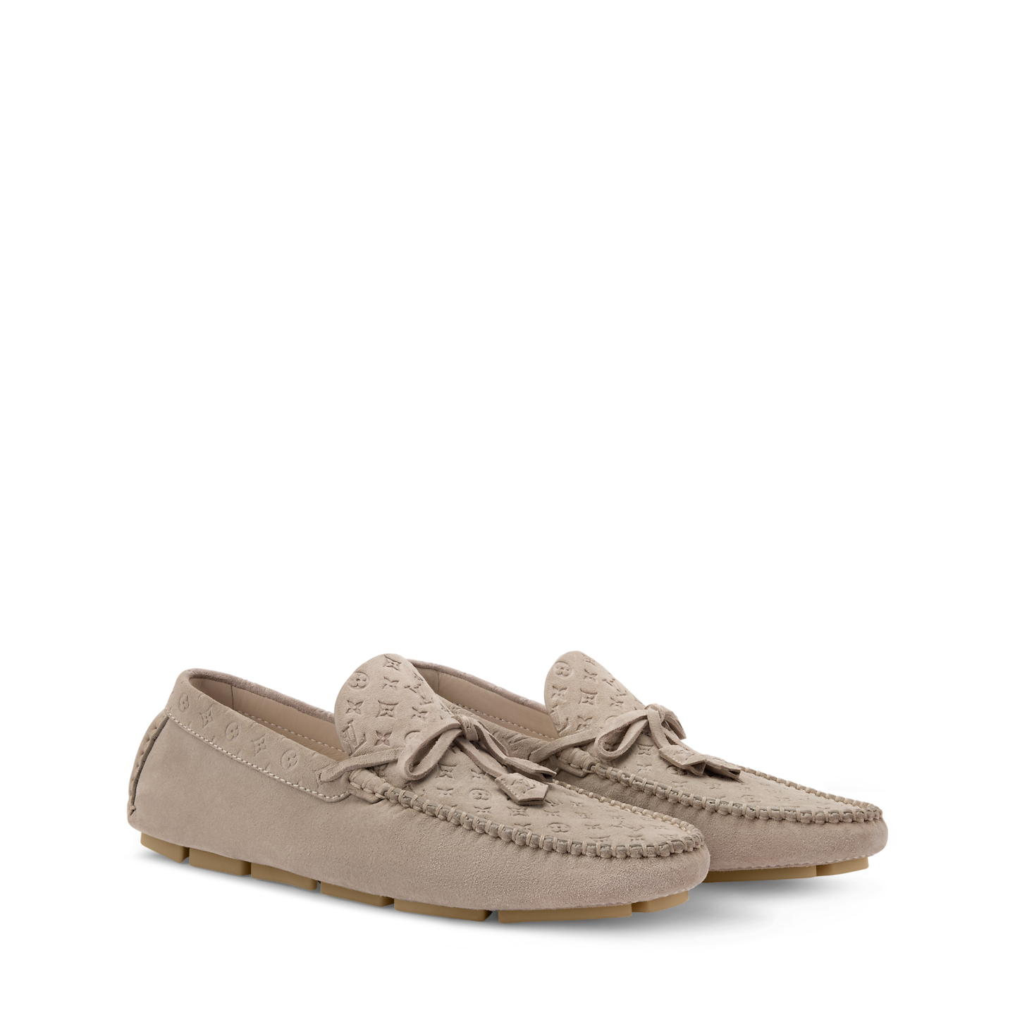  Giày Nam Louis Vuitton LV Driver Moccasins 'Beige' 