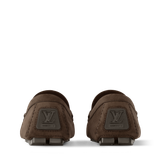  Giày Nam Louis Vuitton LV Driver Moccasins 'Brown' 