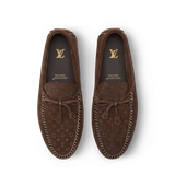  Giày Nam Louis Vuitton LV Driver Moccasins 'Brown' 