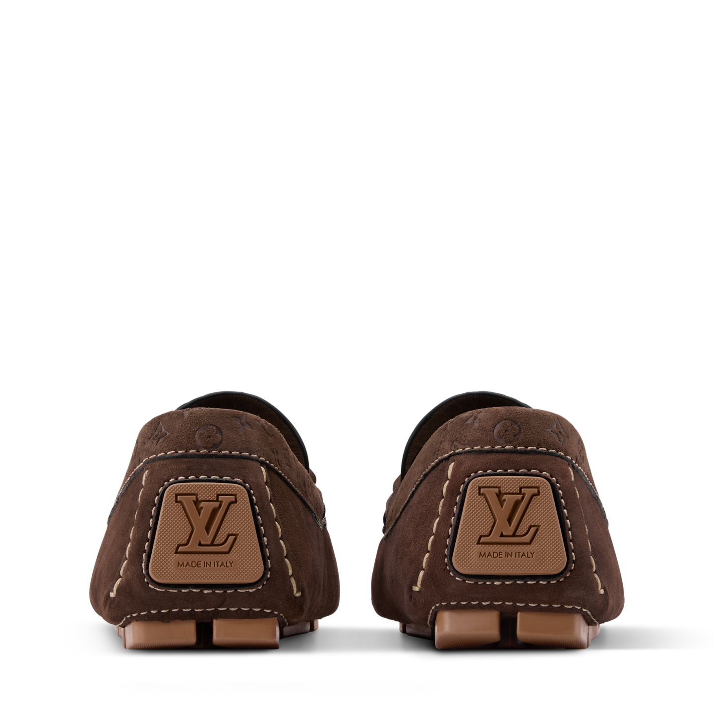  Giày Nam Louis Vuitton LV Driver Moccasins 'Brown' 