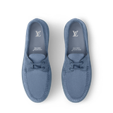  Giày Nam Louis Vuitton LV Resort Boat Shoes 'Blue' 
