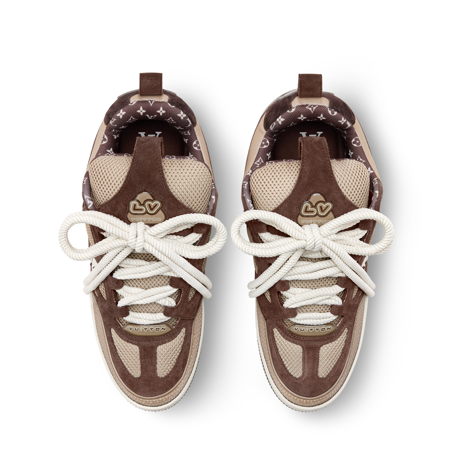  Giày Nam Louis Vuitton LV Skate Trainers 'Brown' 