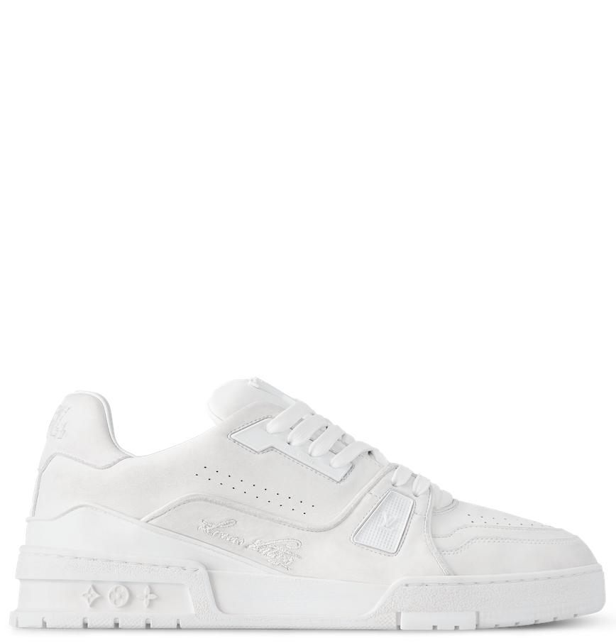  Giày Nam Louis Vuitton LV Trainer Distressed 'White' 